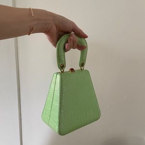 STAUD leather Croc mini bag - like new!